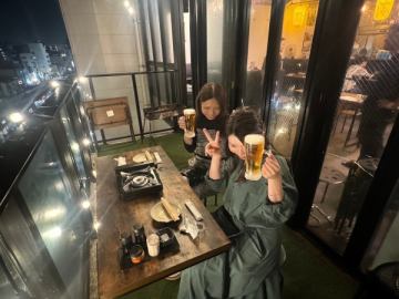 女子会はBBQで決まり!映えも楽しさも大満足な夜をお楽しみください!【福岡】【博多】【中洲】【天神】【駅近】【飲み放題】【BBQ】【テラス席…