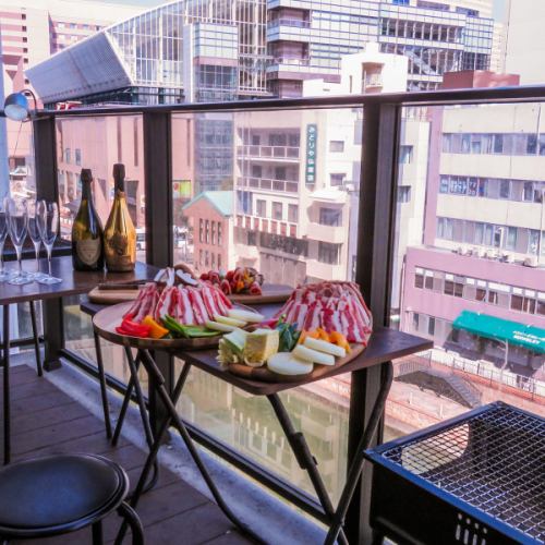 中洲のど真ん中でBBQ♪