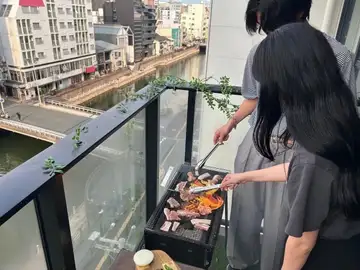 暑い1日はちょっとひと休み！出先でふらっと楽しむのんびりBBQ  【福岡】【博多】【中洲】【天神】【駅近】【飲み放題】【BBQ】【テラス席】…