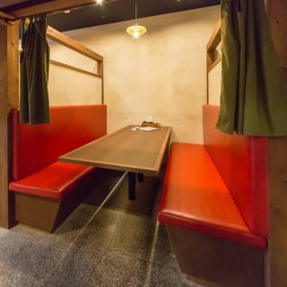 《プライベート空間で食事を楽しむことができる半個室です◎》