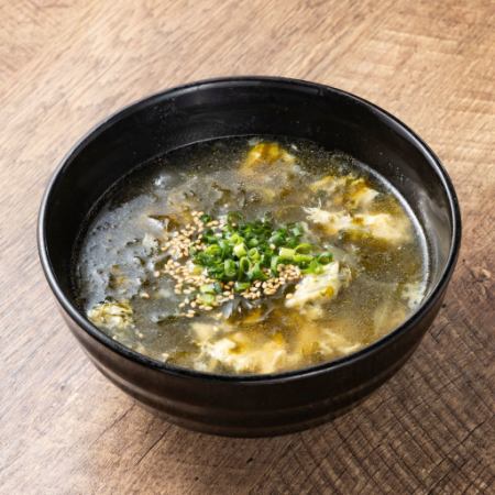 岩海苔玉子スープ