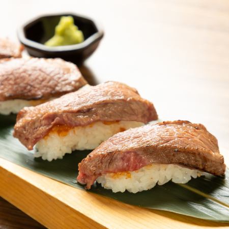 黒毛和牛の炙り寿司