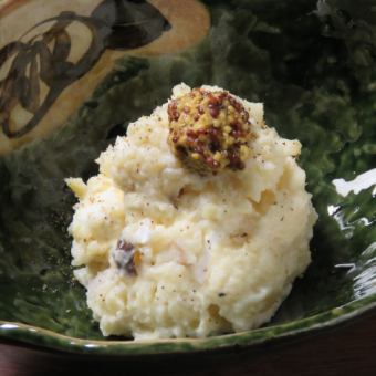 Potato Salad with Cream Cheese and Burigakko