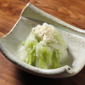 Chinese cabbage pickles mountain wasabi