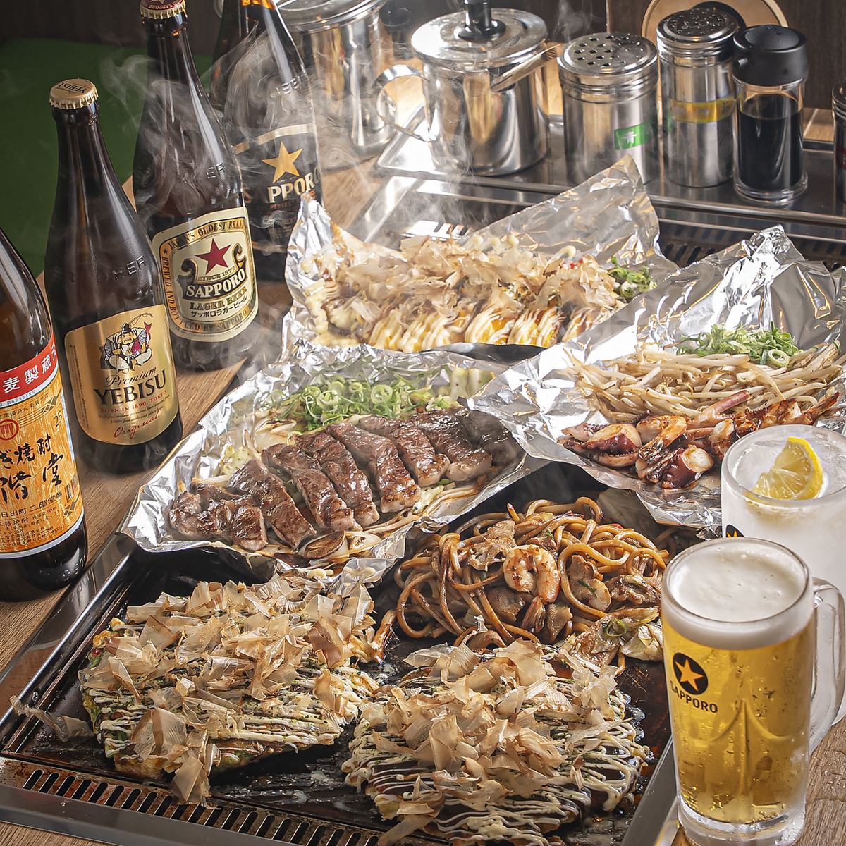 大阪で修行した店主自ら振るうお好み焼きをぜひご堪能ください！