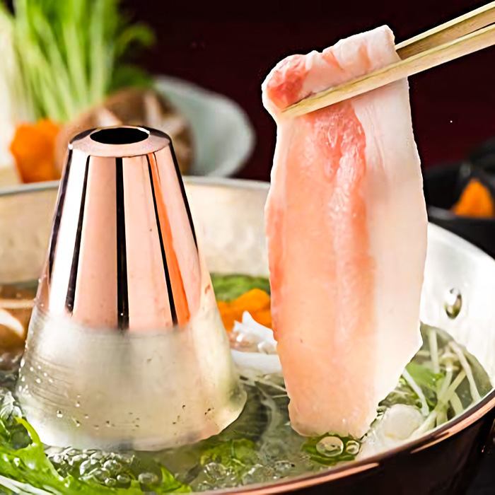 ★All-you-can-drink for 3 hours★ "Yongen pork shabu-shabu course" 4,580 yen ⇒ 3,580 yen
