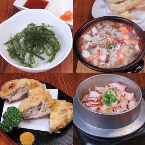 종류가 풍부한 단품 메뉴!