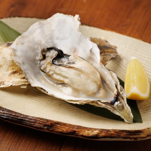 生牡蠣の日本酒蒸し焼き