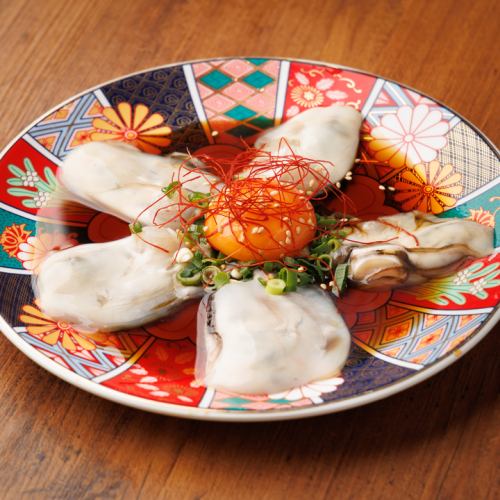 生牡蠣のユッケ風