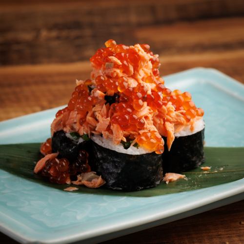 鮭といくらの親子寿司