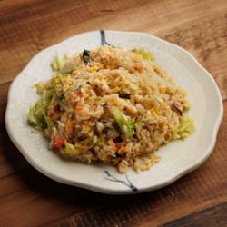 蟹レタスチャーハン