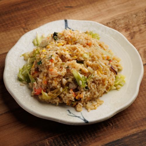 蟹レタスチャーハン