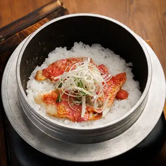『真鯛の釜飯と海鮮コース』2.5時間飲み放題付 全9品 6000円