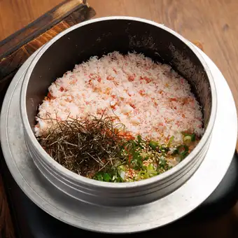 『蟹の釜飯と本鮪刺身コース』2.5時間飲み放題付 全9品 7000円