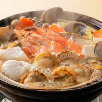 『厚岸産牡蠣と海鮮鍋コース』3時間飲み放題付 全10品 8000円