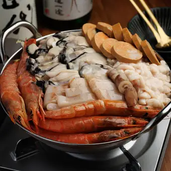 『【海宝しぐれ名物】特製味噌仕立ての痛風鍋コース』3時間飲み放題付 全10品 10000円