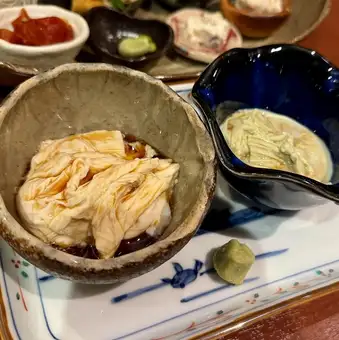 とろ湯葉と枝豆湯葉