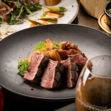 ※Weekday only 【Ladies' Night Out Course (3 hours all-you-can-drink included *beer excluded)】 6 dishes with beef fillet for 6,000 yen