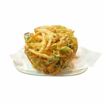 でっかい野菜かきあげ