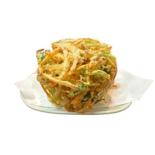 でっかい野菜かきあげ