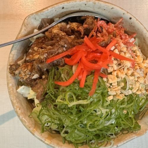 元祖もんじゃ(牛すじ・青ネギ・にんにくチップス)