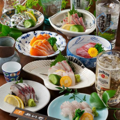 We have a variety of sashimi available!