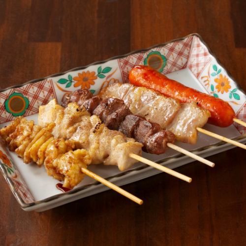 5 skewers of your choice