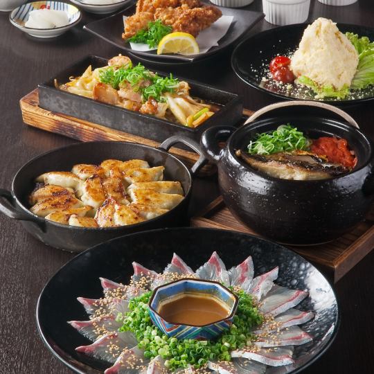 【병 맥주 포함 음료 무제한】하카타 코스 4000엔