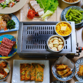 【料理のみコース】肉師厳選の焼肉5種和牛特上ロース,上カルビまで楽しめる全10品5,500円(税込)