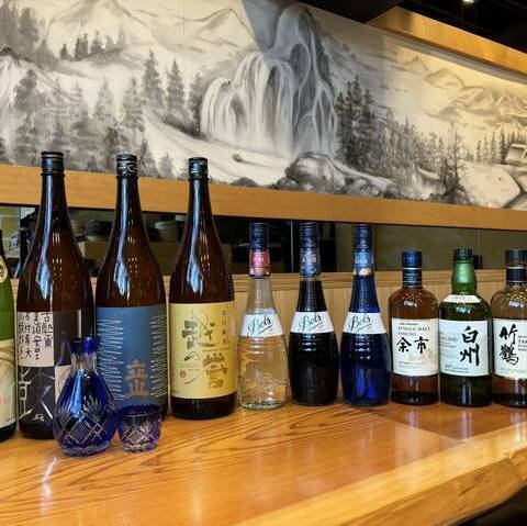 種類豊富な美酒と共に…