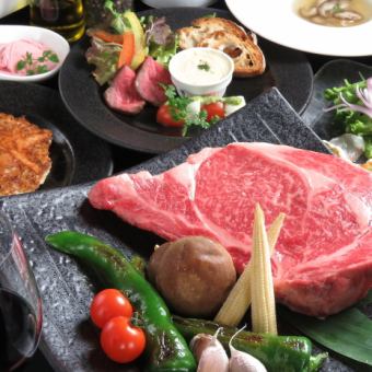 [Kobe Beef Course] The ultimate luxury... Perfect for business dinners and entertaining ◎ 6 carefully selected A5 Kobe Beef steaks