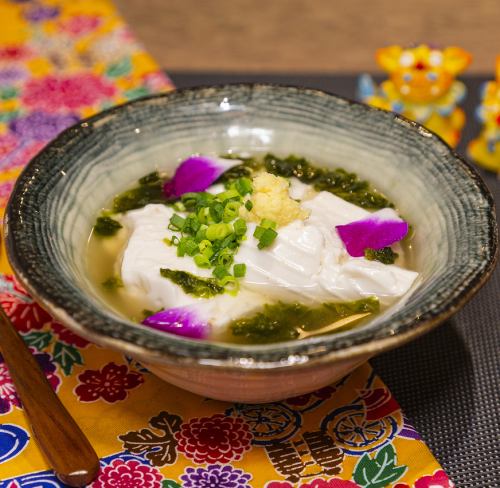 蒸しじーまみ豆腐 琉球銀餡かけ