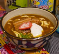 Curry Okinawa soba (size selectable)