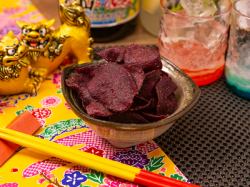 Purple sweet potato chips