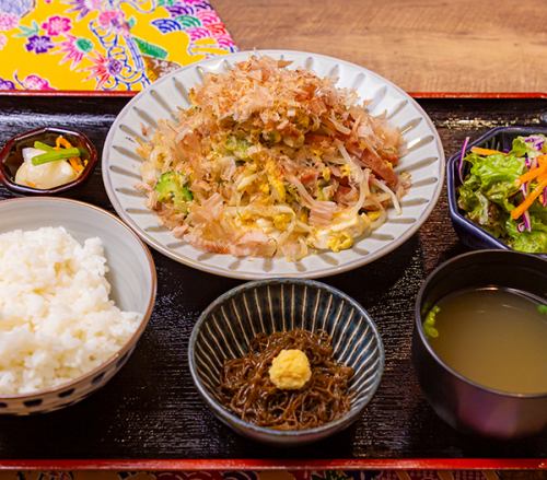 Bitter melon champuru set meal