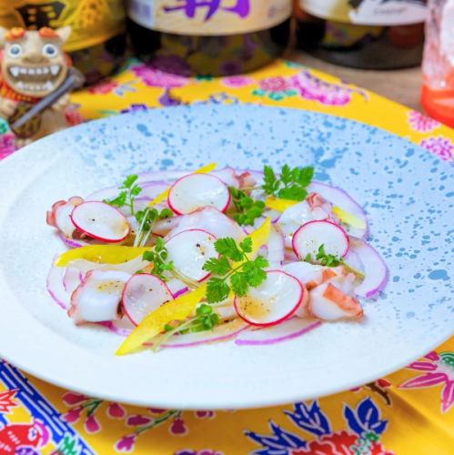 生タコのイタリアンカルパッチョ