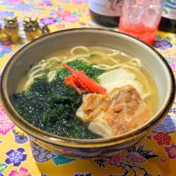あおさソーキそば（サイズ選択可）