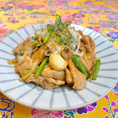 【6月 月替わり】豚バラあじくーたー定食
