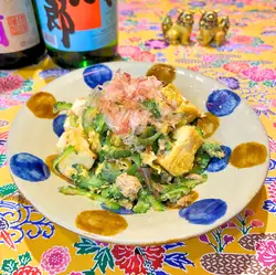 Bitter melon and tuna stir-fry