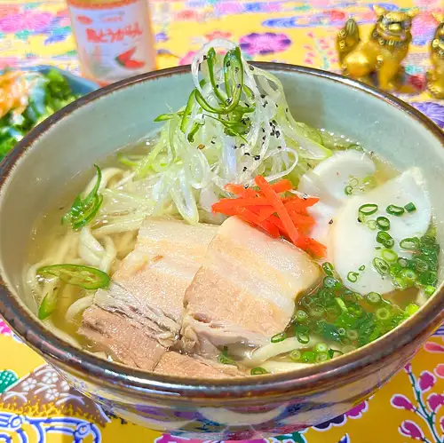 Green chili Okinawa soba