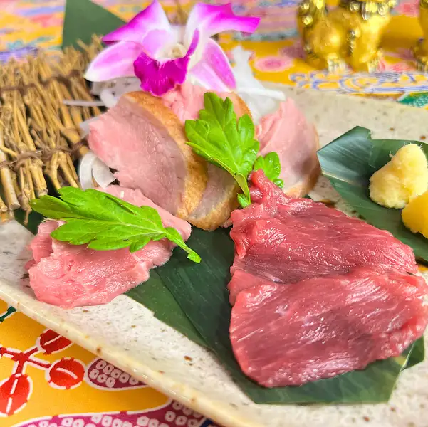 Goat sashimi from Nago