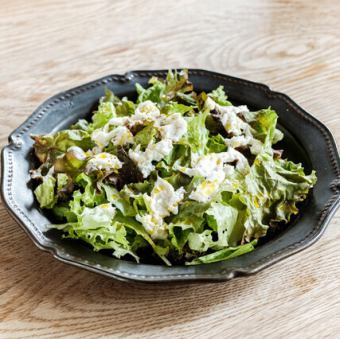 パニールの胡麻ドレサラダ