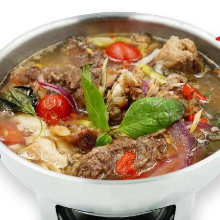 牛肉のハーブ入りスープ