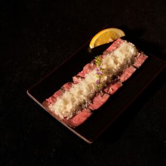 ネギ塩牛タン刺し