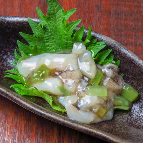 Octopus wasabi/cold tofu