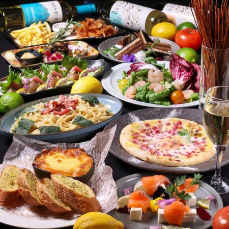 【4月／女子会／土～木限定】女子会コース3,680円（税込）☆飲み放題付き／（男性＋300円）