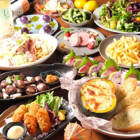 [December/Girls' Night Out/Saturday-Thursday Only] Girls' Night Out Course 3,680 yen (tax included) ☆ All-you-can-drink included / (Men +500 yen)