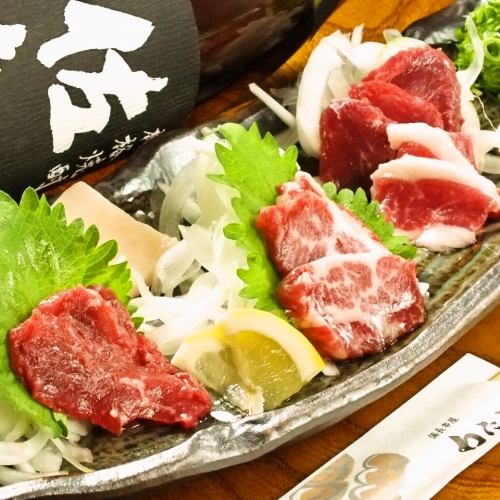 4 types of horse sashimi