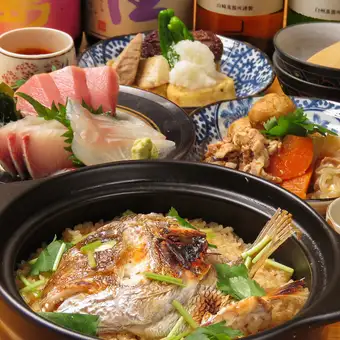 忘年会に！【プレミアム飲み放題付2時間】心を込めたおもてなし日替わりコース8000円（税込）