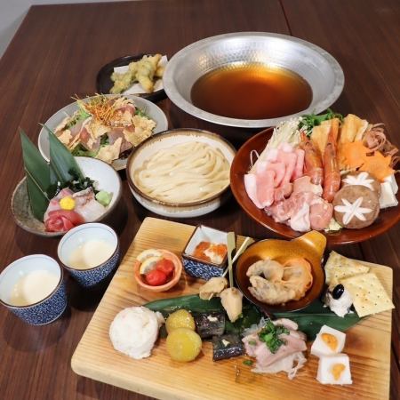 국물 향기 우동 스키 "순채"코스 (무제한 90 분 포함)